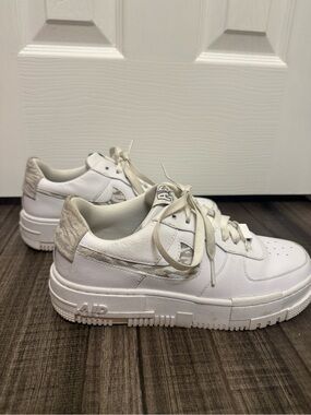 Nike Air Force Pixels with Zebra print